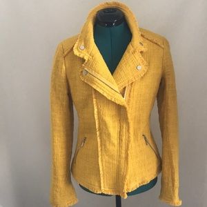 Tweed yellow summer jacket